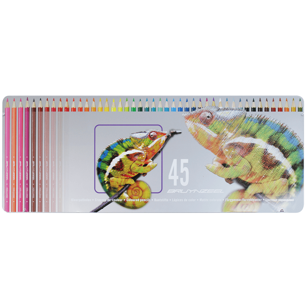 Lápis de Cor Profissional Bruynzeel Chameleon 45 Cores